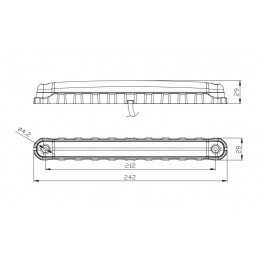Фонарь внутреннего освещения ELE FT-034 LED