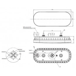 Задний фонарь ELE FT-320 LED