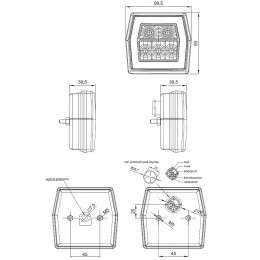Задний фонарь ELE MD-002