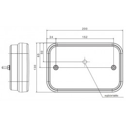 Задний фонарь ELE FT-270 LED