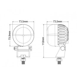 Фара светодиодная Bullboy «RED LINE» 12-80V 5W для погрузчиков