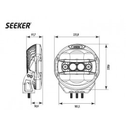 Фара светодиодная Seeker QUANTUM LEDZER