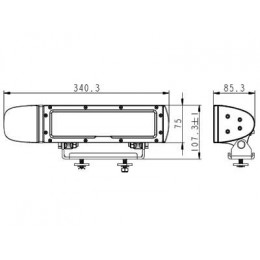Фара светодиодная BullPro 20-38Вт Правая 