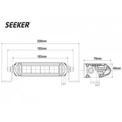 Фара светодиодная Seeker ULTIMA 10